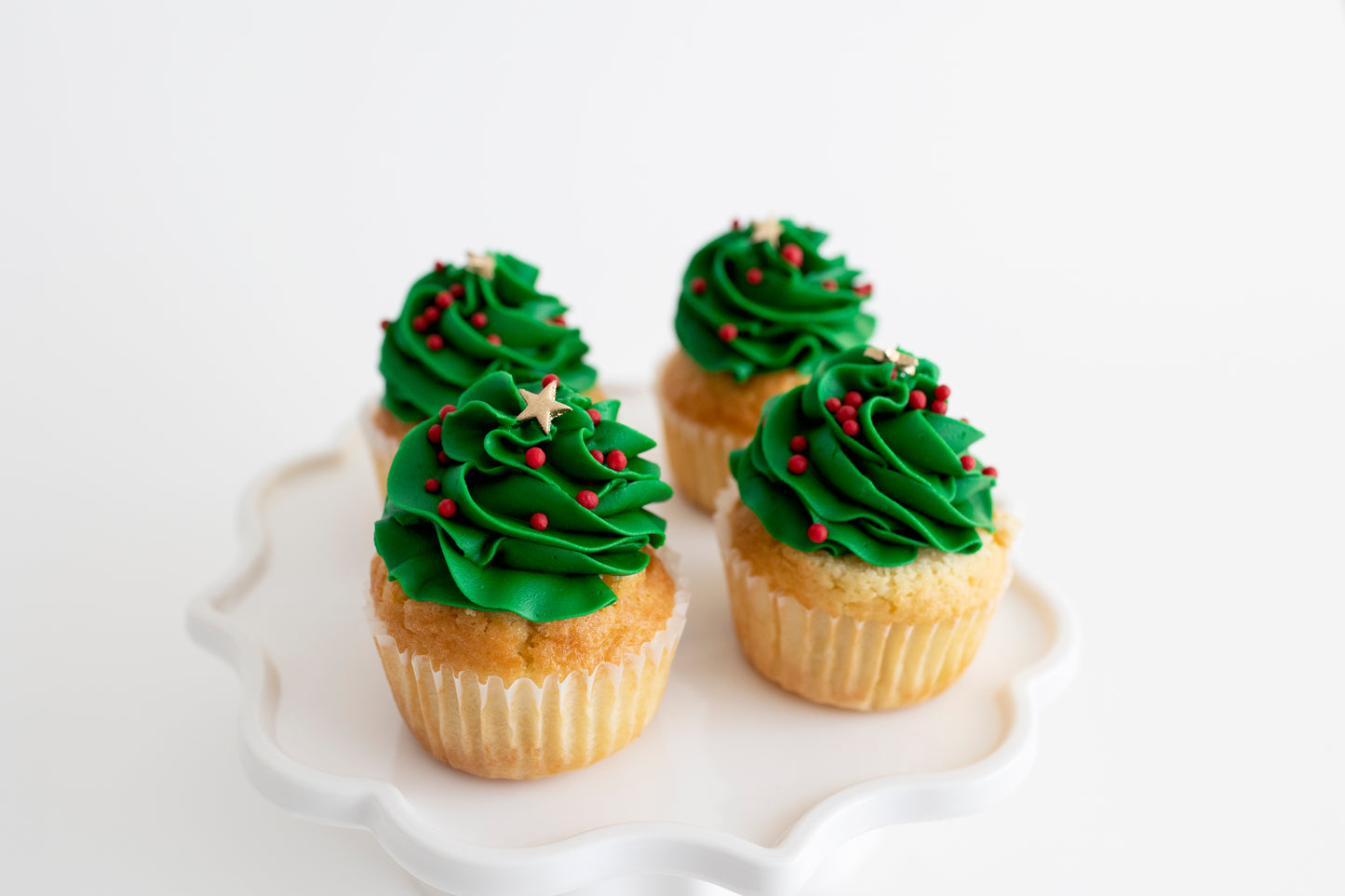 Christmas Tree Cupcakes Gift Box